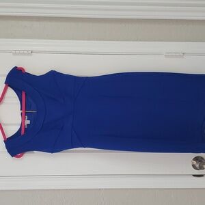 Maggie London blue cap sleeve body con dress size 10